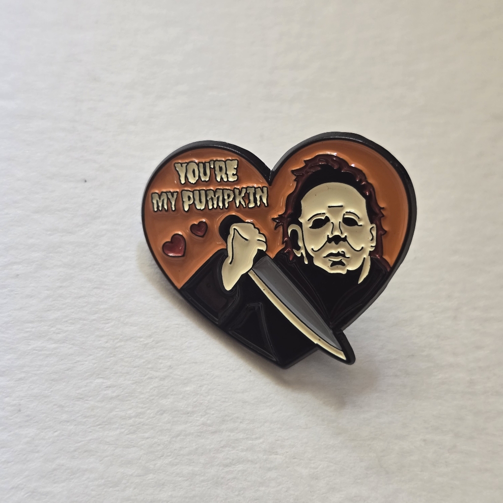Michael Myers You're My Pumpkin Heart-Shaped Halloween Pin